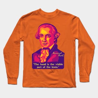 Emmanuel Kant Portrait and Quote Long Sleeve T-Shirt